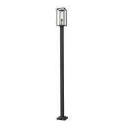 1 Light Outdoor Post Mounted Fixture-Clear