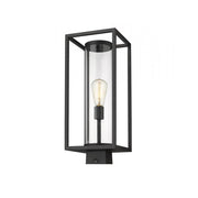 1 Light Outdoor Post Mount Fixture-Clear