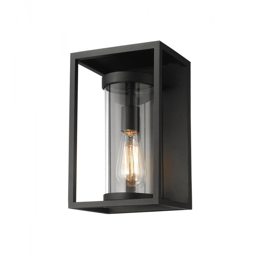 1 Light Outdoor Wall Light-Clear