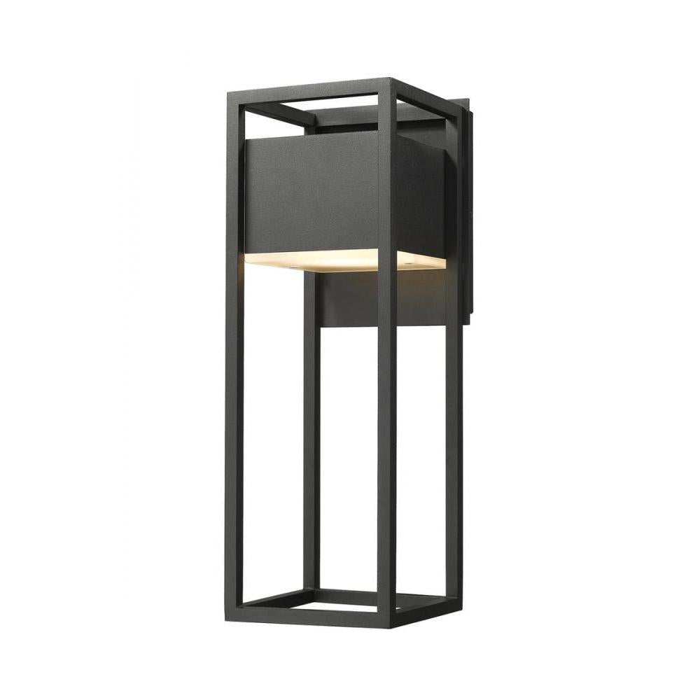 1 Light Outdoor Wall Light-Etched
