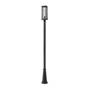 1 Light Outdoor Post Mounted Fixture-Clear