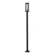 1 Light Outdoor Post Mounted Fixture-Clear