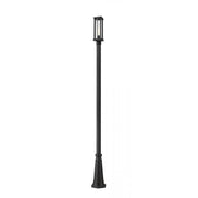 1 Light Outdoor Post Mounted Fixture-Clear