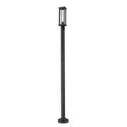 1 Light Outdoor Post Mounted Fixture-Clear