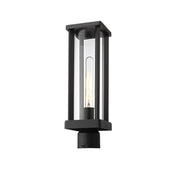 1 Light Outdoor Post Mount Fixture-Clear