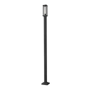 1 Light Outdoor Post Mounted Fixture-Clear