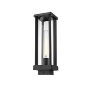 1 Light Outdoor Post Mount Fixture-Clear