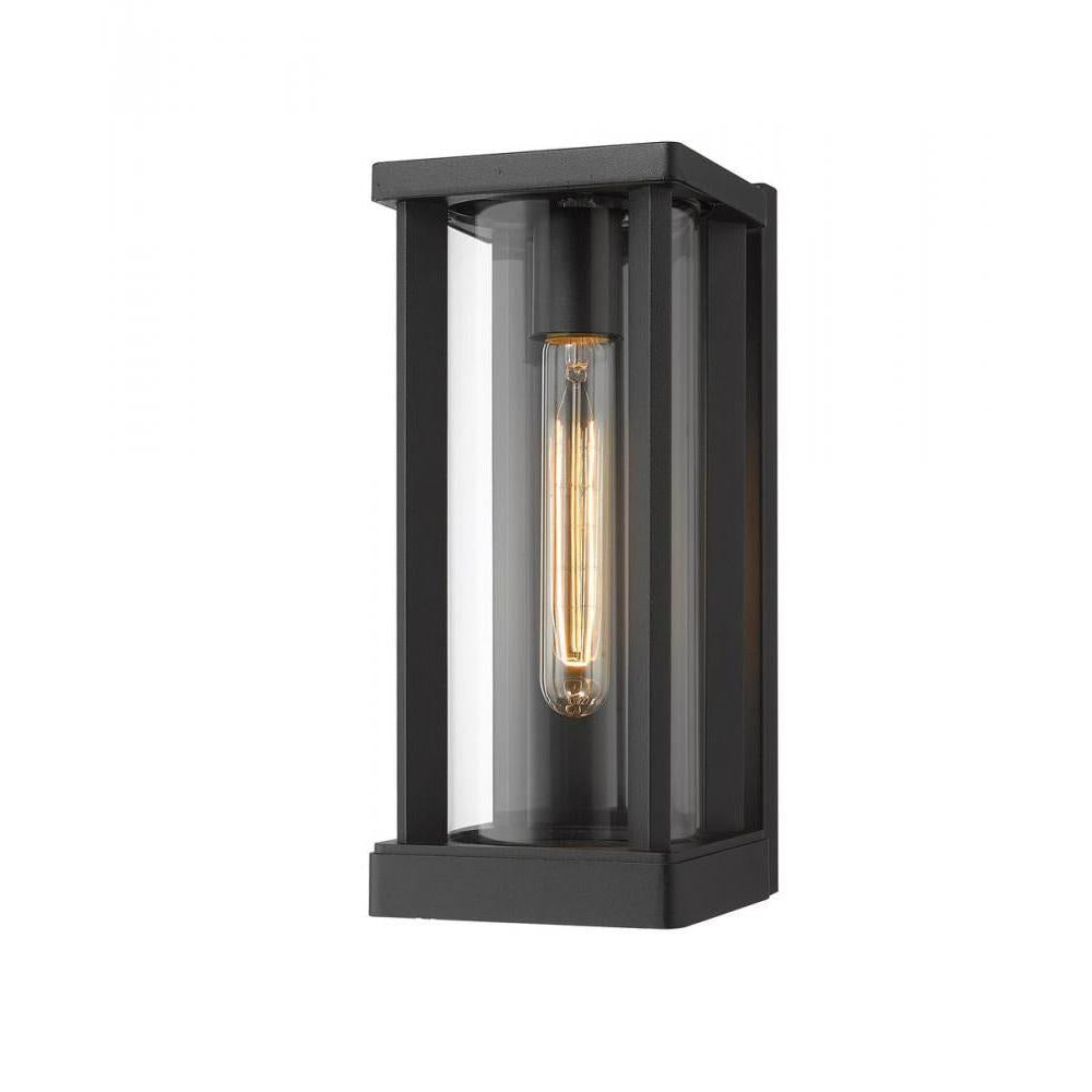 1 Light Outdoor Wall Light-Clear