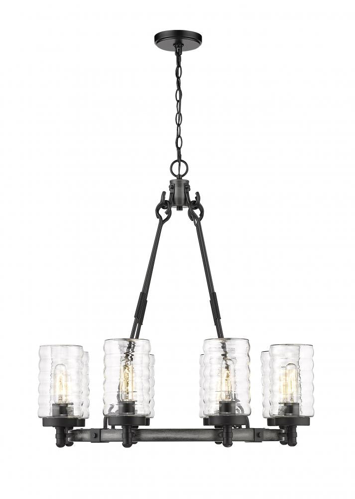 Z-Lite Lighting 588-8ABB Outdoor Chandelier Nautical - Ashen Barnboard