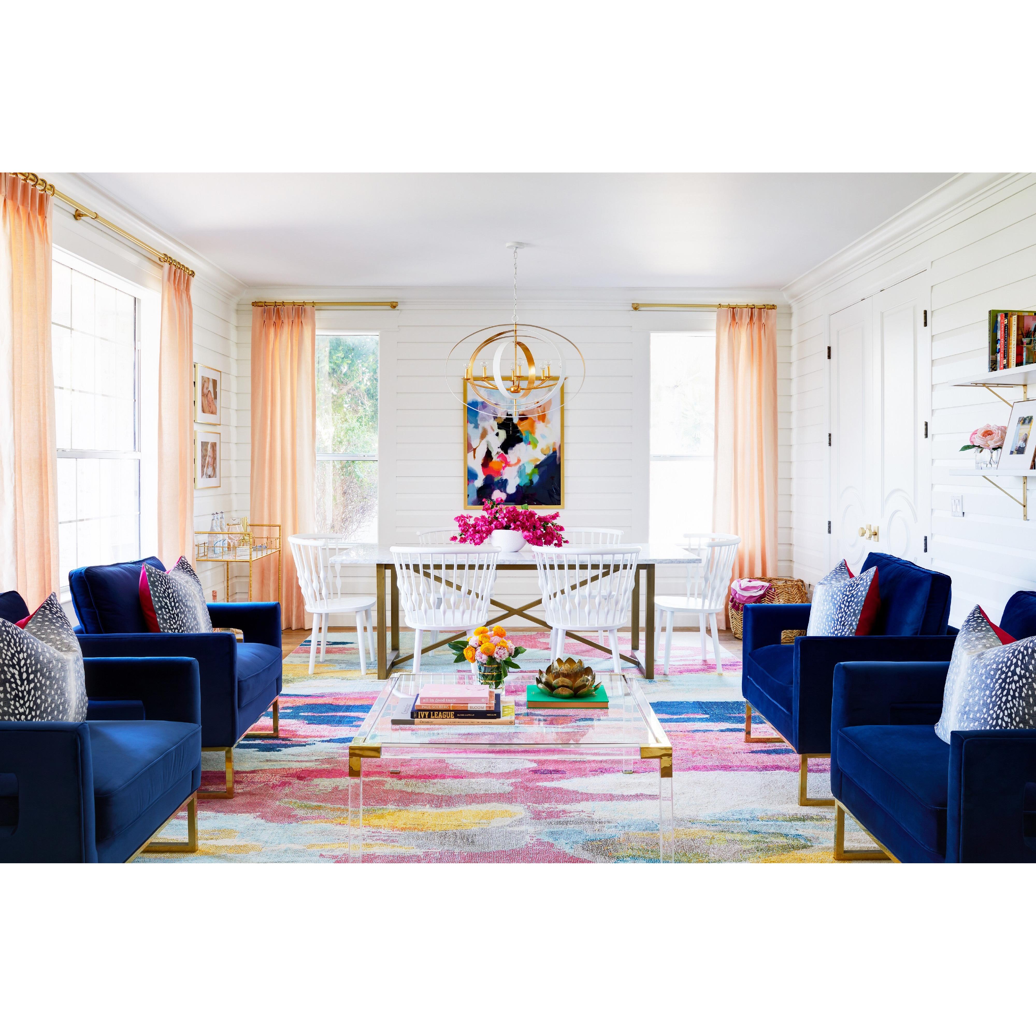 Crystorama Luna 588-MT-GA – 36 Inch – 8 Light – Chandelier – Matte White + Antique Gold – Damp Rated