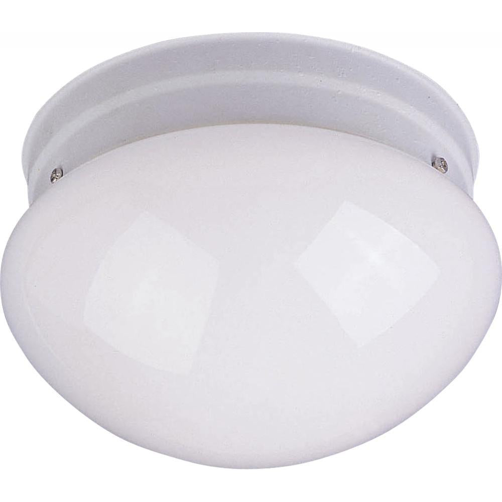Maxim Lighting 5880WTWT Essentials 7.5 Inch Flush Mount Light – White