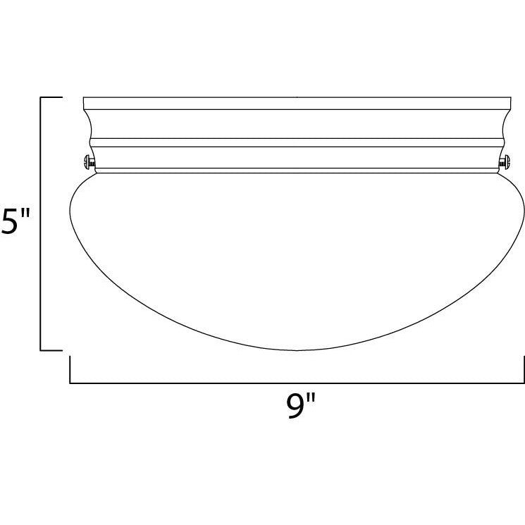 Maxim Lighting ESSENTIALS - 588X 5881WTSN Flush Mount Contemporary - Nickel