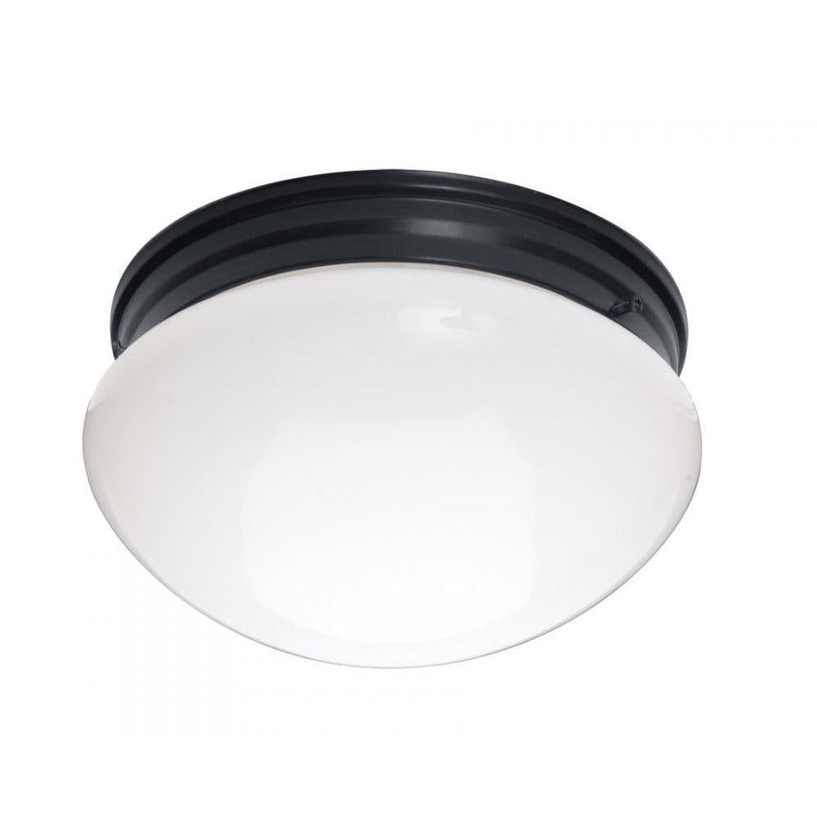 Maxim Lighting 5881WTBK Essentials 9 Inch Flush Mount Light – Black