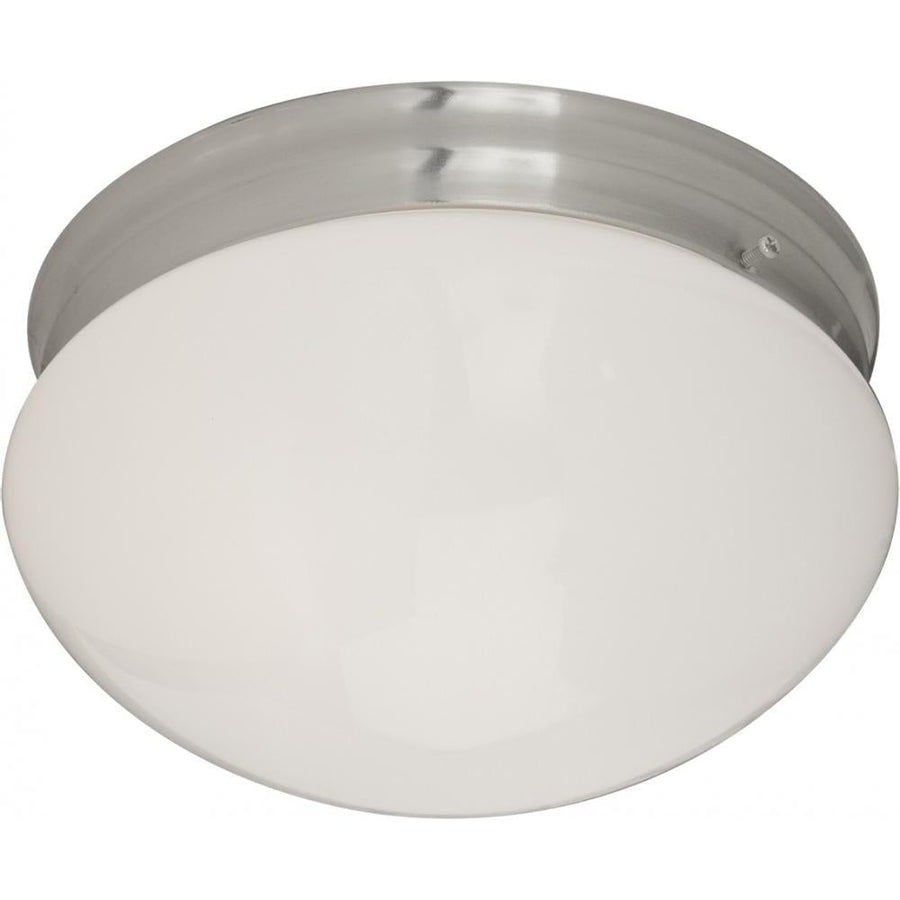 Maxim Lighting 5881WTSN Essentials 9 Inch Flush Mount Light – Satin Nickel