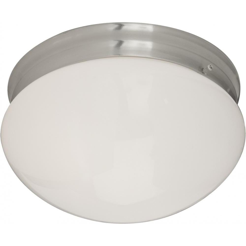 Maxim Lighting 5881WTSN Essentials 9 Inch Flush Mount Light – Satin Nickel