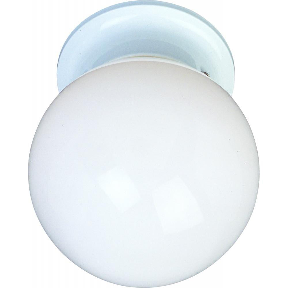 Maxim Lighting 5889WTWT Essentials 6 Inch Flush Mount Light – White