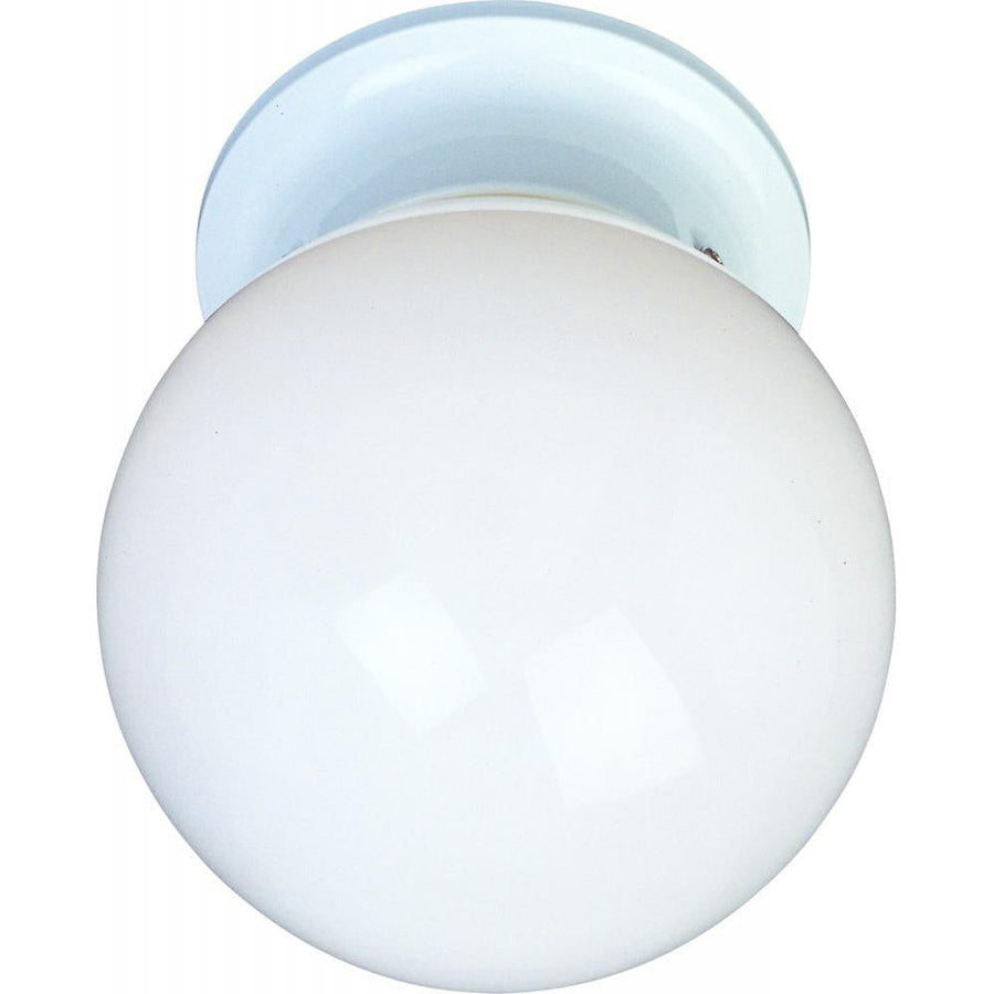 Maxim Lighting 5889WTWT Essentials 6 Inch Flush Mount Light – White