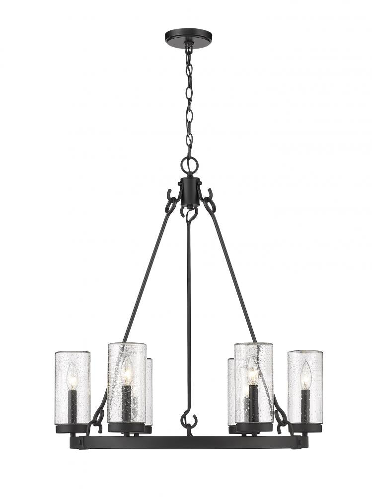 Z-Lite Lighting 589-6BK Outdoor Chandelier Nautical - Black