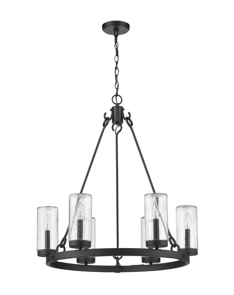 Z-Lite Lighting 589-6BK Outdoor Chandelier Nautical - Black