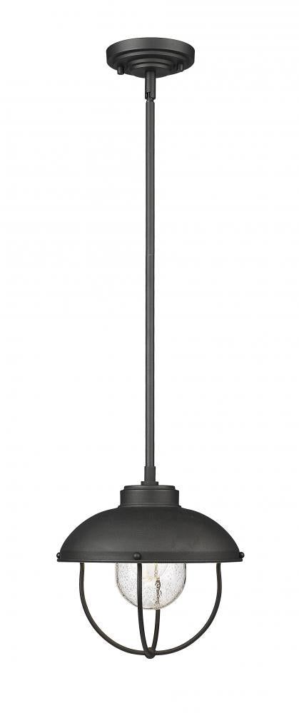 Z-Lite Lighting 590P-BK Outdoor Pendant Farm House - Black