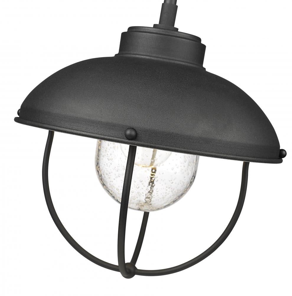 Z-Lite Lighting 590P-BK Outdoor Pendant Farm House - Black