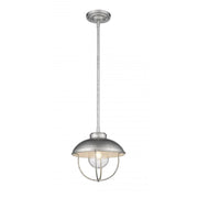 1 Light Outdoor Pendant-Galvanized
