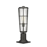 1 Light Outdoor Pier Mounted Fixture-Clear Seedy