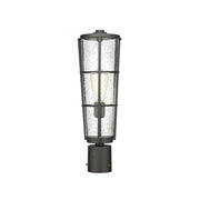 1 Light Outdoor Post Mount Fixture-Clear Seedy