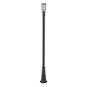 1 Light Outdoor Post Mounted Fixture-Clear Seedy