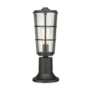 1 Light Outdoor Pier Mounted Fixture-Clear Seedy