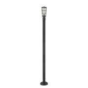 1 Light Outdoor Post Mounted Fixture-Clear Seedy