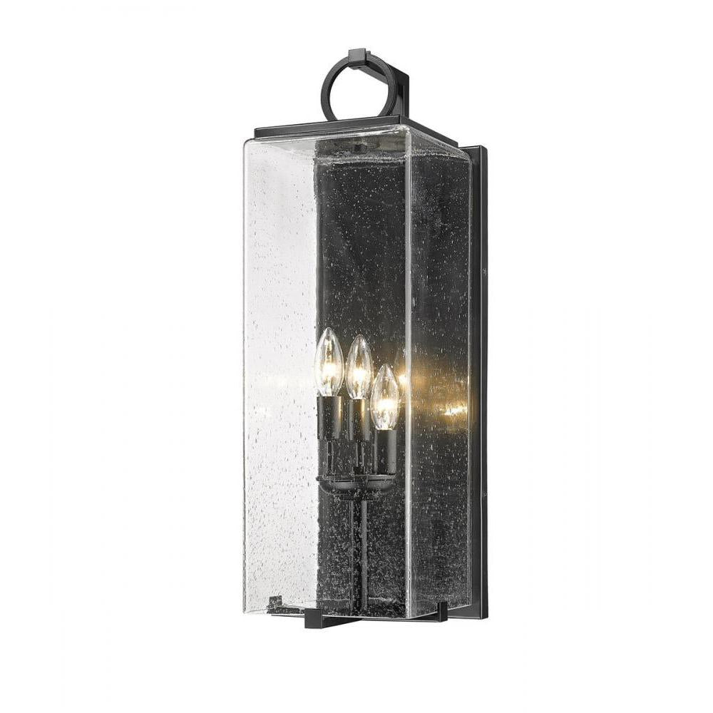 3 Light Outdoor Wall Light-Clear Seedy