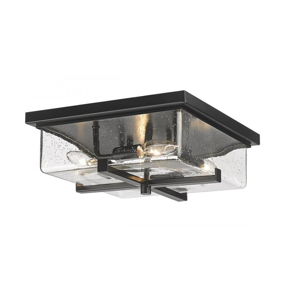 4 Light Outdoor Flush Mount Light-Clear Seedy