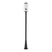 3 Light Outdoor Post Mounted Fixture-Clear Seedy