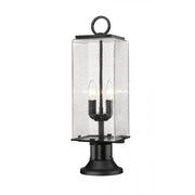 2 Light Outdoor Pier Mounted Fixture-Clear Seedy