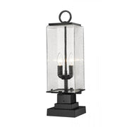2 Light Outdoor Pier Mounted Fixture-Clear Seedy