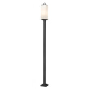 3 Light Outdoor Post Mounted Fixture-White Opal