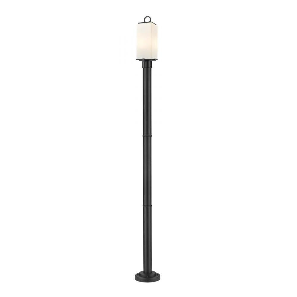 2 Light Outdoor Post Mounted Fixture-White Opal
