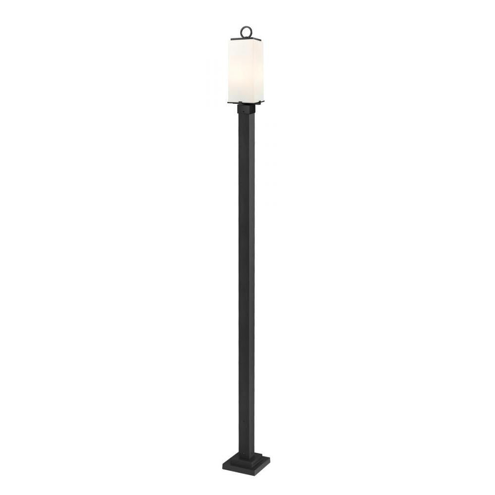 2 Light Outdoor Post Mounted Fixture-White Opal