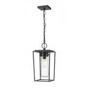 1 Light Outdoor Chain Mount Ceiling Fixture-Clear Seedy