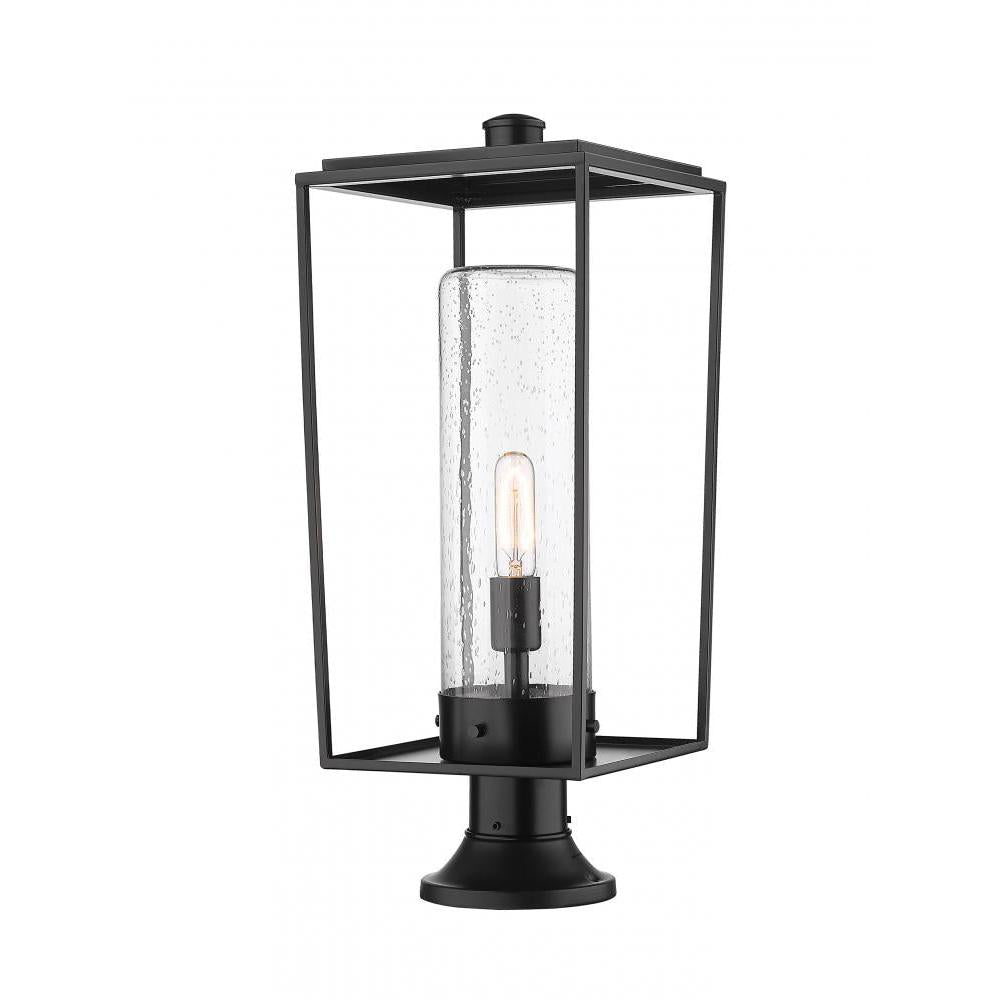 1 Light Outdoor Pier Mounted Fixture-Clear Seedy