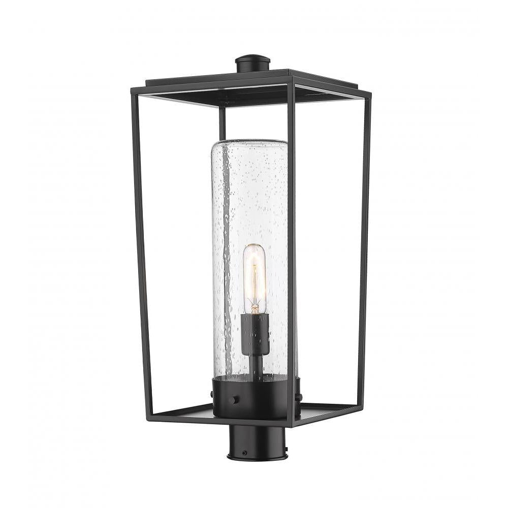 1 Light Outdoor Post Mount Fixture-Clear Seedy