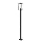 1 Light Outdoor Post Mounted Fixture-Clear Seedy