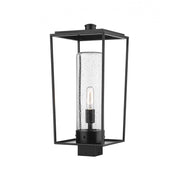 1 Light Outdoor Post Mount Fixture-Clear Seedy