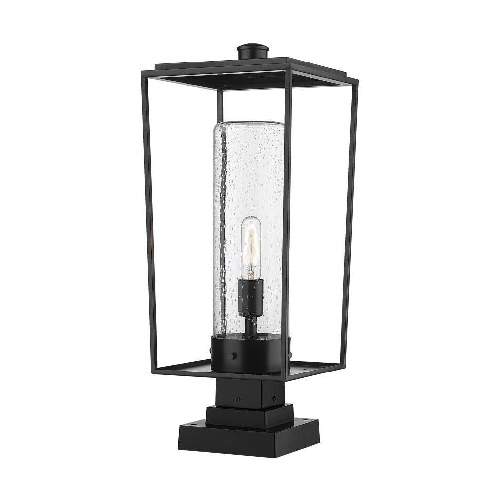 1 Light Outdoor Pier Mounted Fixture-Clear Seedy
