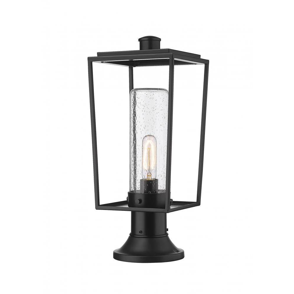 1 Light Outdoor Pier Mounted Fixture-Clear Seedy
