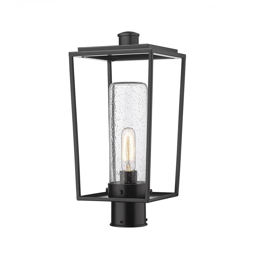 1 Light Outdoor Post Mount Fixture-Clear Seedy