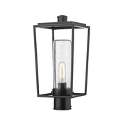 1 Light Outdoor Post Mount Fixture-Clear Seedy