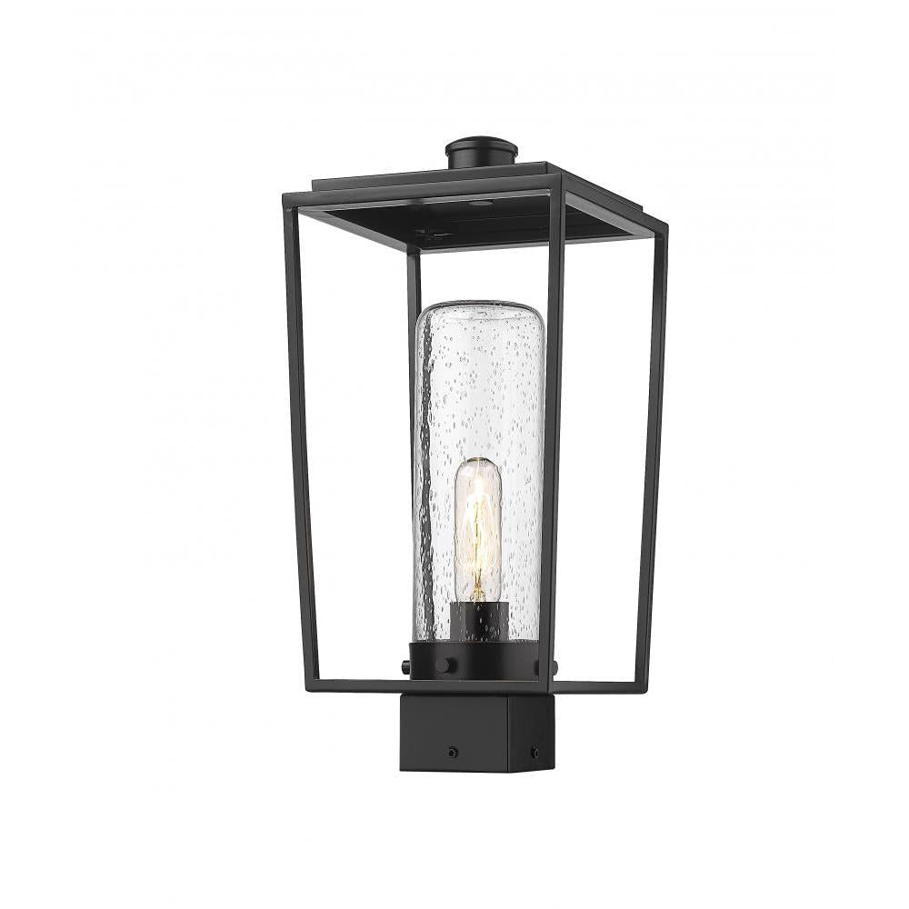 1 Light Outdoor Post Mount Fixture-Clear Seedy