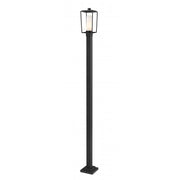 1 Light Outdoor Post Mounted Fixture-White Opal